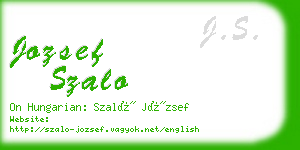 jozsef szalo business card
